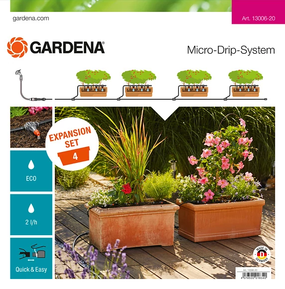 Gardena Bővítőkészlet cserepes növényekhez XL